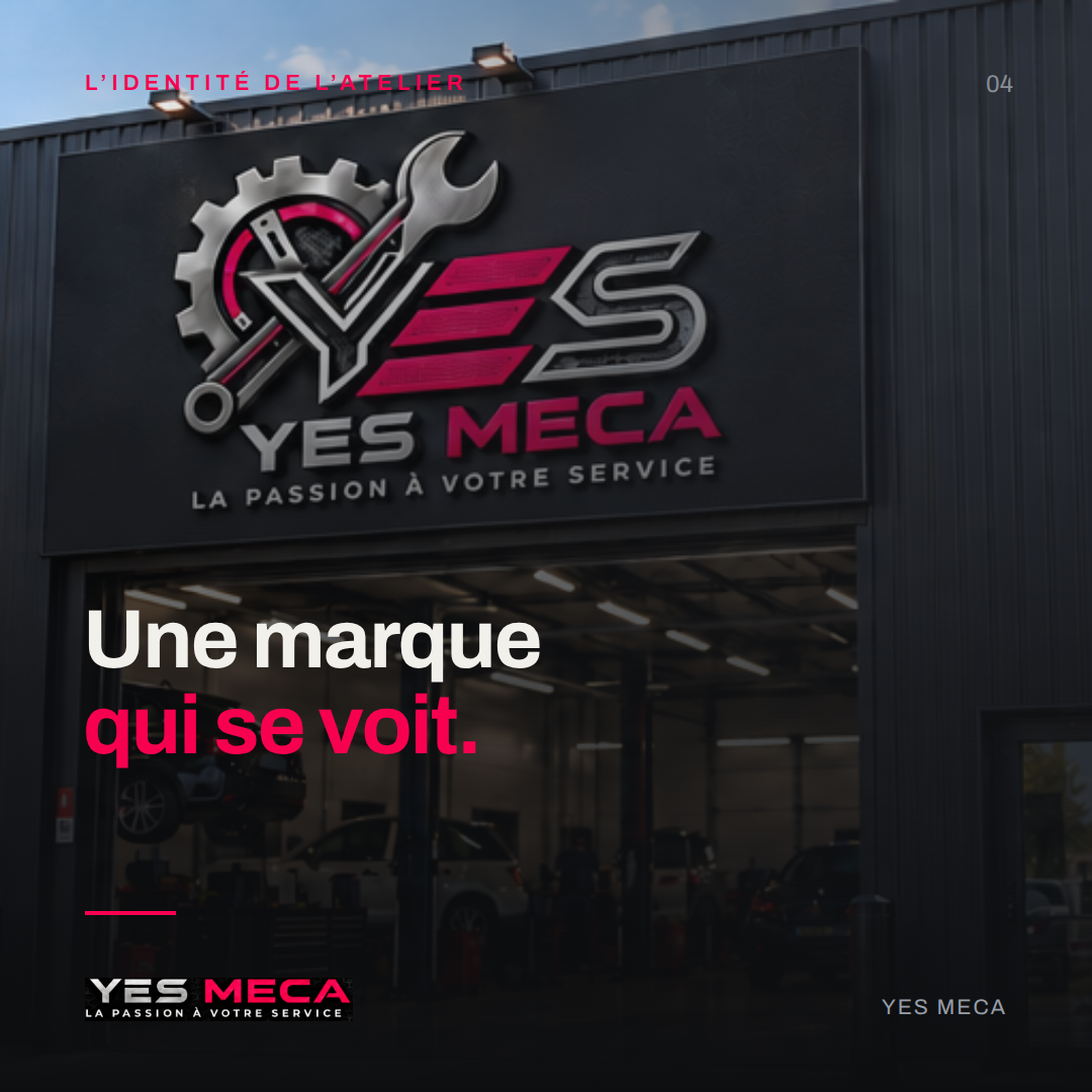L’identité à l’atelier pour YES MECA