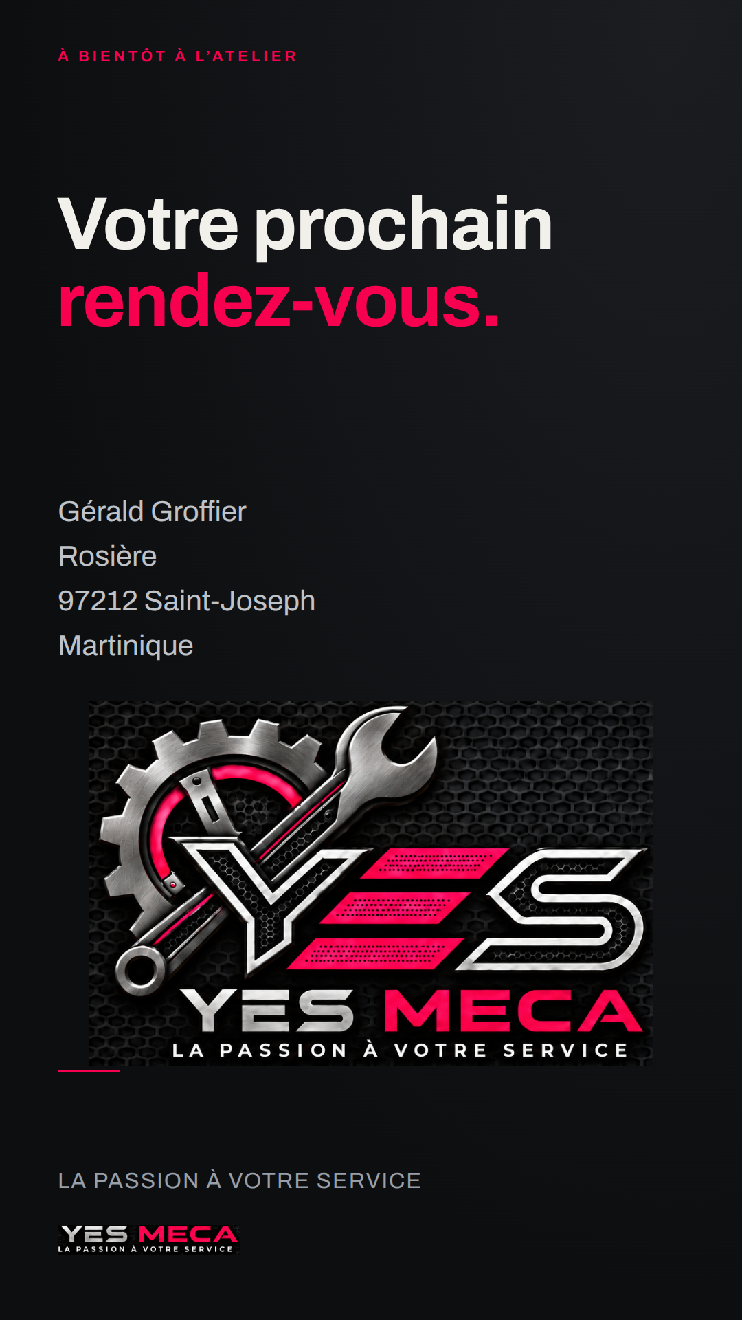 Story de l’atelier YES MECA