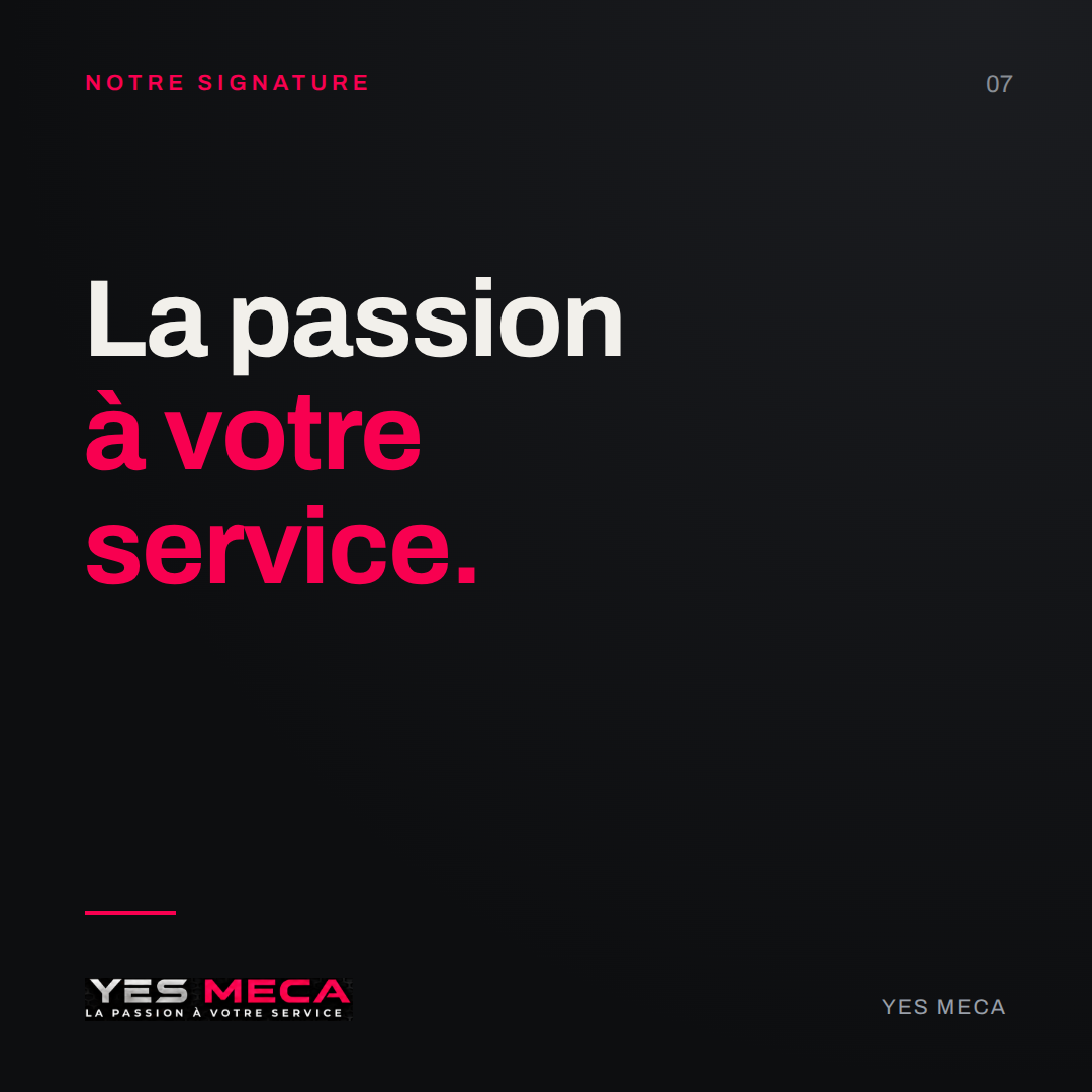 La signature pour YES MECA
